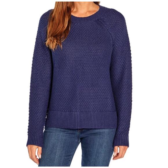 Gap Textured Crew Neck Pullover Sweater Midnight Blue Size Large - Picture 1 of 9